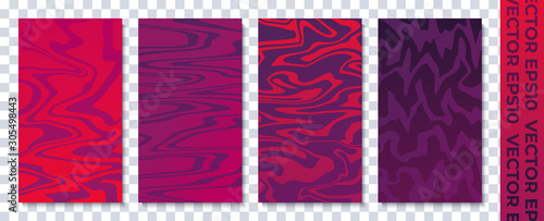 Set of banners for socail networks. Geometric texture from triangles. Bright fun colors. Stock vector illustration.