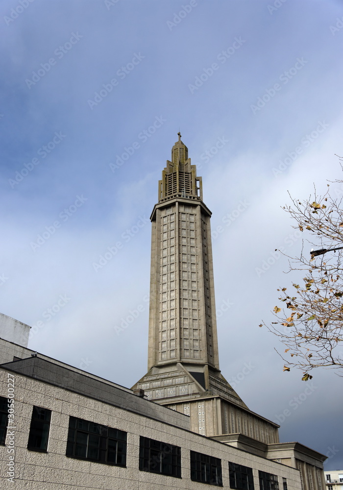 Fototapeta premium Eglise Saint Joseph. Le Havre. Normandie. France.