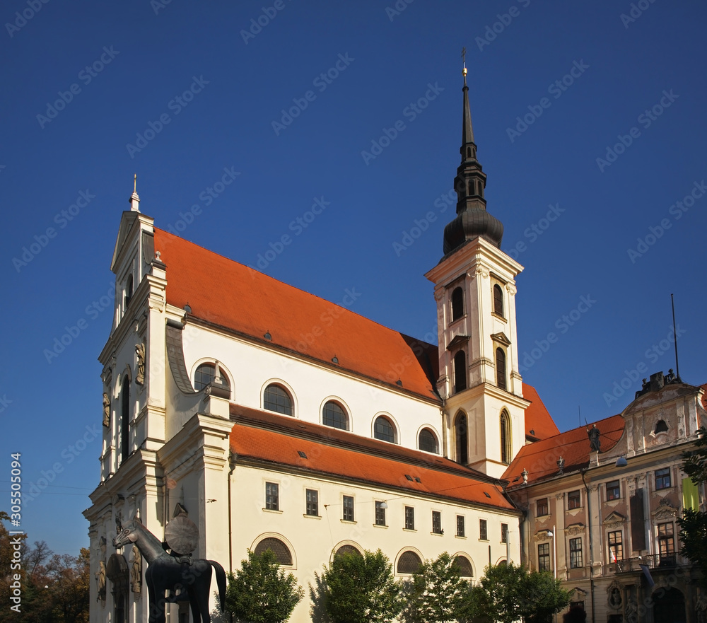 Church of St. Thomas in Brno. Czech republic
