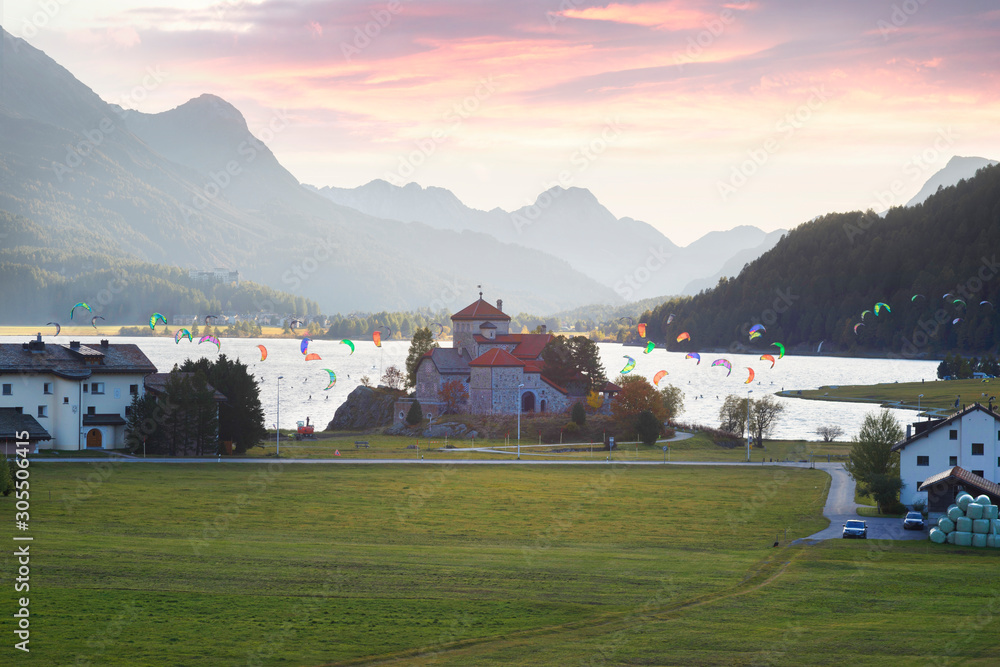 Kite surfing in Switzerland