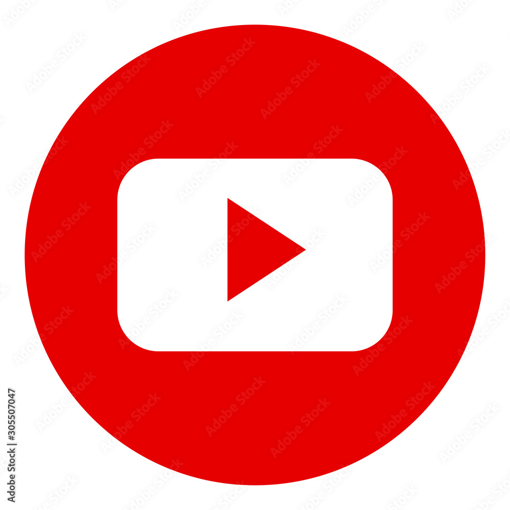 youtube button vector