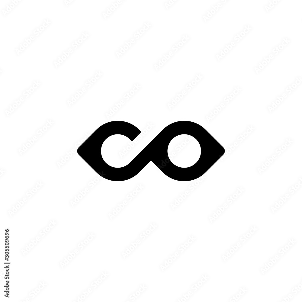 Logo Letter Co Monogram Design.