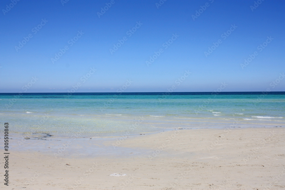 Beautiful sea landscape. Tunisia. The Island Of Djerba