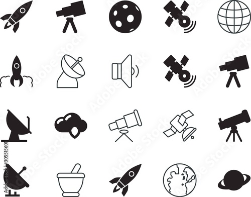 space vector icon set such as: blank, security, therapy, universe, pictogram, vintage, icons, texture, linear, secure, cooking, lens, long, drawing, galaxy, medical, person, circle, watching, lunar