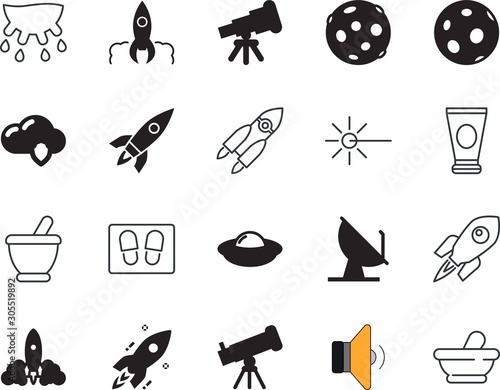 space vector icon set such as: flying, cosmetic, fabric, storage, shape, milk, polygonal, broadcasting, saucer, wireless, security, hand, udder, protection, spot, high, doodle, radio, moisturizer