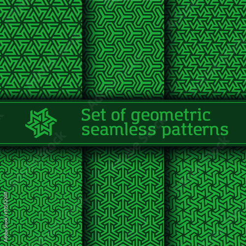 Fotografie Seamless pattern with geometric tessellation style