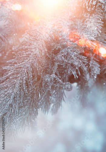 Winter abstract blue backgr...