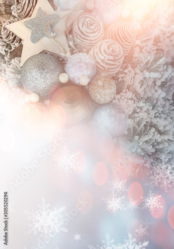 Winter abstract blue backgr...