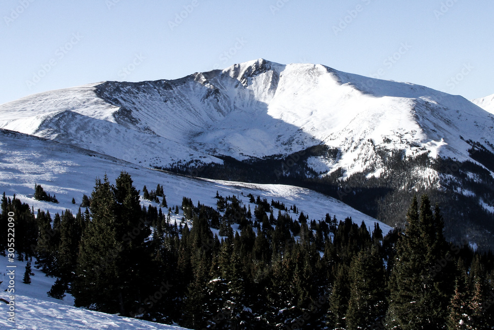 Colorado Mountain with snow