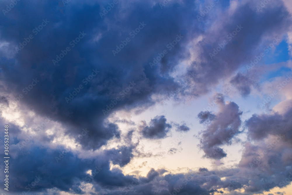 blue sky with clouds