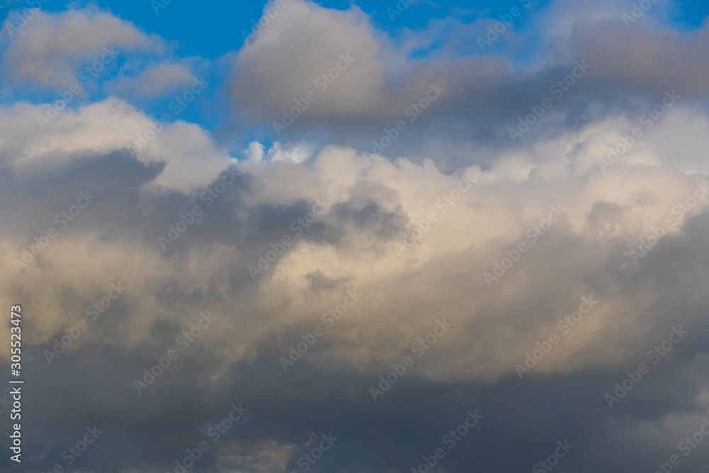 blue sky with clouds