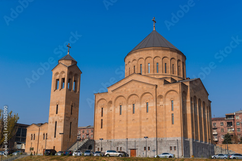 Surb Khach (Holy Cross) Church in Yerevan, architect Artak Ghulyan