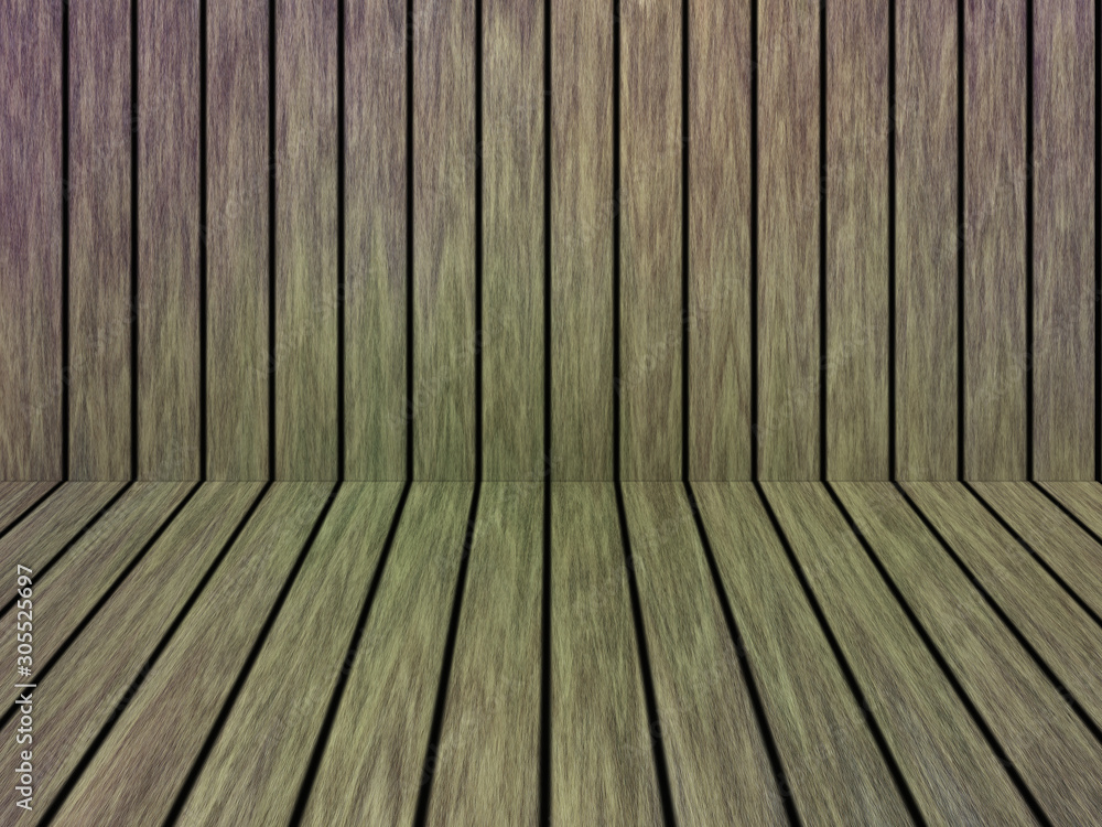 Fototapeta premium Wood texture background pattern. Dark hardwood planks surface of wooden board floor wall fence. Abstract timber decorative illustration.