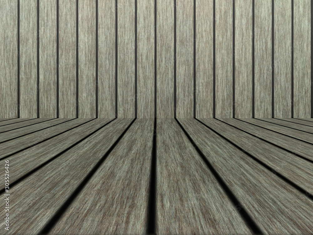 Fototapeta premium Wood texture background pattern. Dark hardwood planks surface of wooden board floor wall fence. Abstract timber decorative illustration.