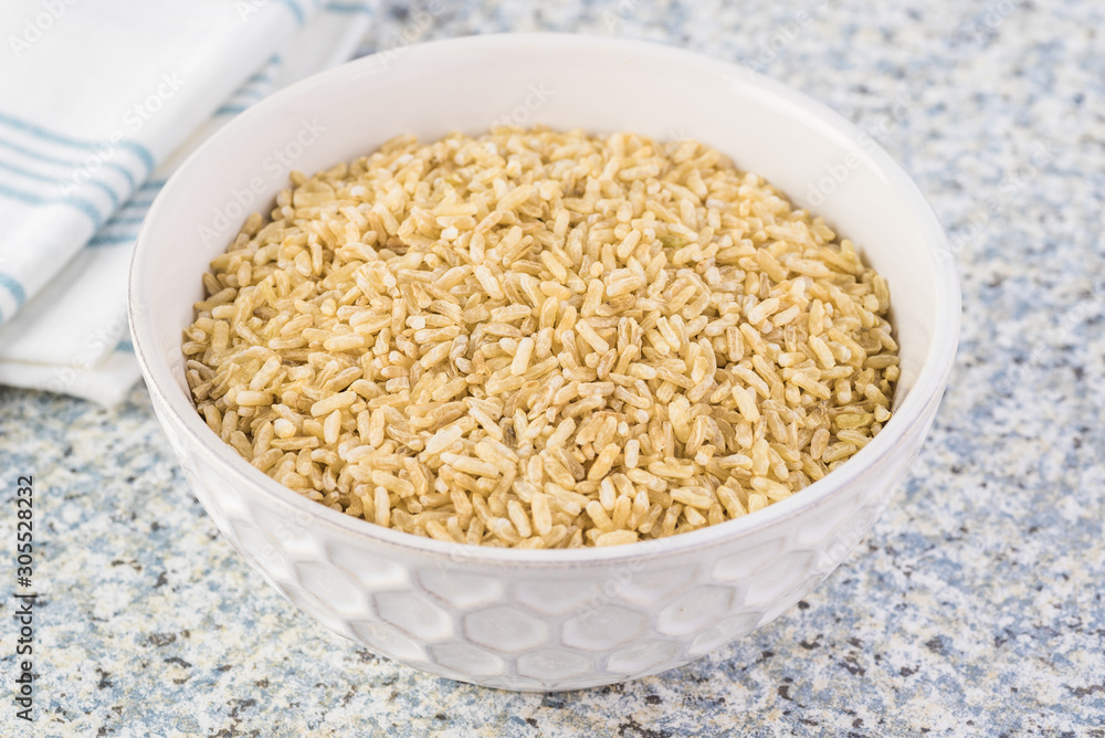 Organic brown rice. Organic brown rice.