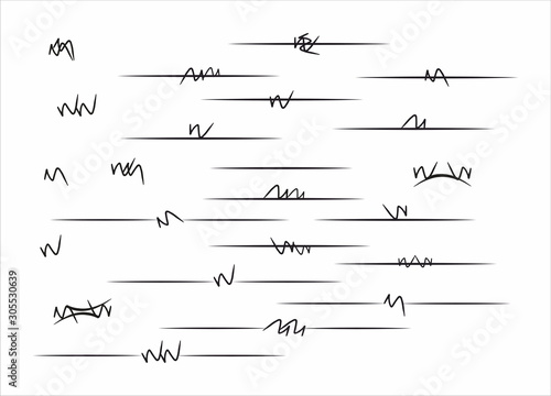 Zigzag text breaks
