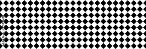 Abstract Seamless Black and White Geometric Pattern with Squares and Stripes. Wicker Structural Texture Checkered. Diagonal Tile Wall.