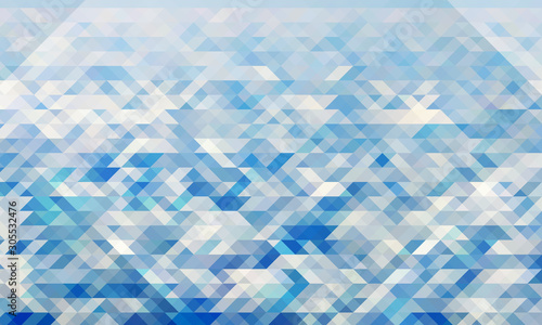 Wallpaper of blue triangles. Abstract painting. Vector illustration.