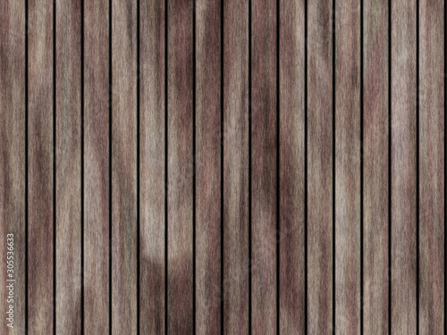 Wood texture background pattern. Dark hardwood planks surface of wooden board floor wall fence. Abstract timber decorative illustration.