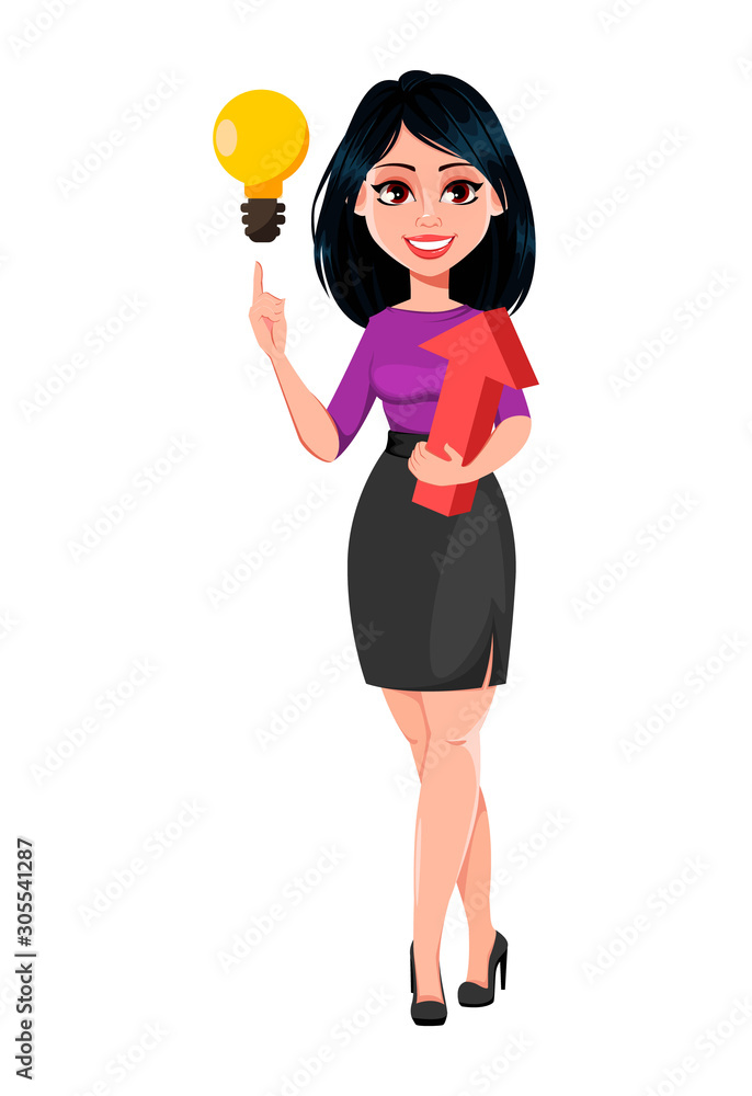 Young beautiful business woman with dark hair Young beautiful business woman with dark hair