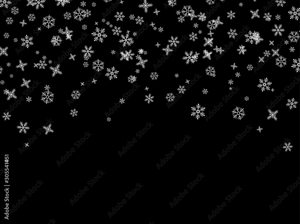 Snowflakes falling from the sky Snowflakes falling from the sky