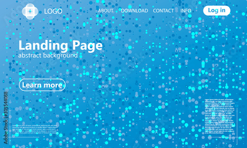 Cover design. Landing page. Vector illustration.