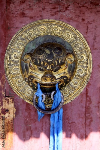 Mongolian temple door knocker