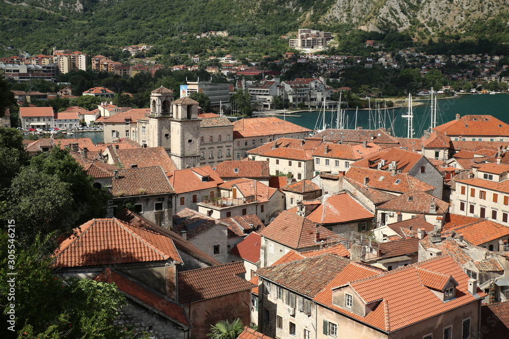 Old city of Kotor in Montenegro