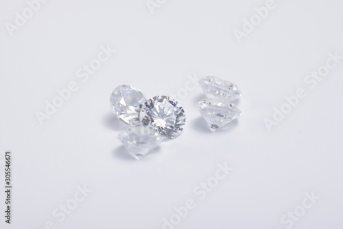 Close up shot of beautiful color crystal zirconia diamond beads for jewelry 