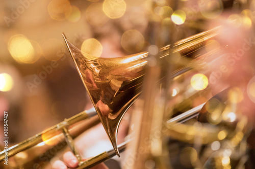 Foto trumpet section during a classical concert music