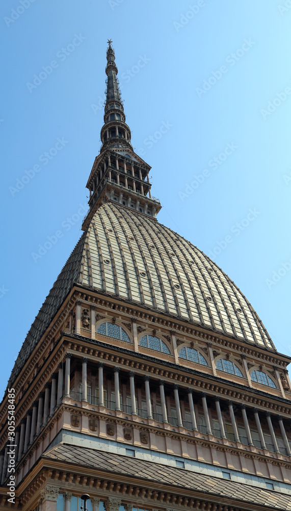 Turin, TO, Italy - August 27, 2015: monument called Mole Antonel