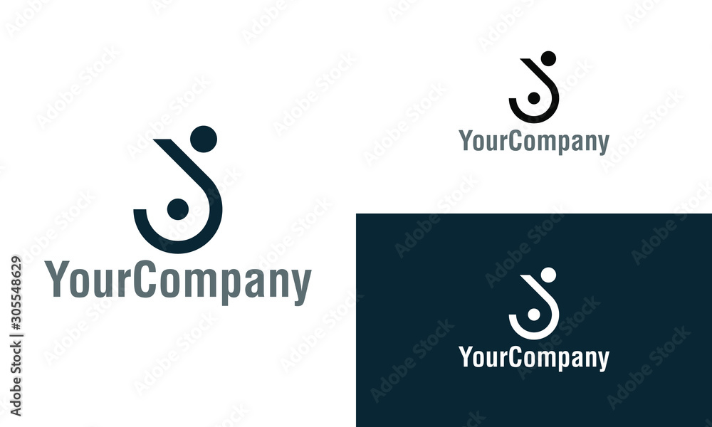 Letter S and human logo icon design template elements. Simple ...