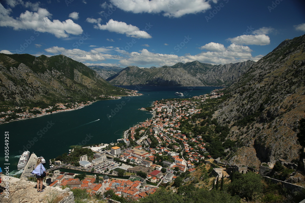 View over Kotor Montenegro