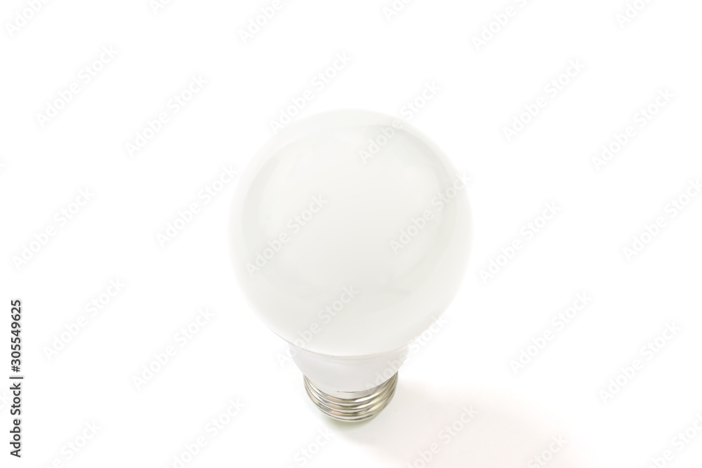 Bright LED bulb on white background, isolated. Bright LED bulb on white background, isolated.