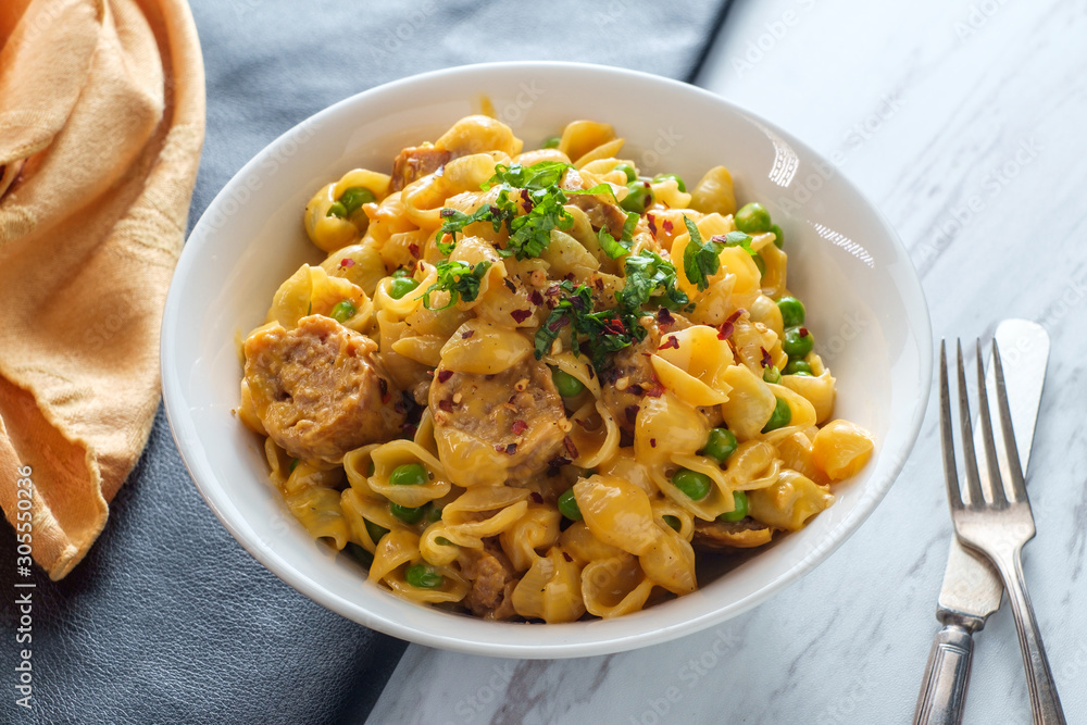 Sausage Macaroni and Cheese