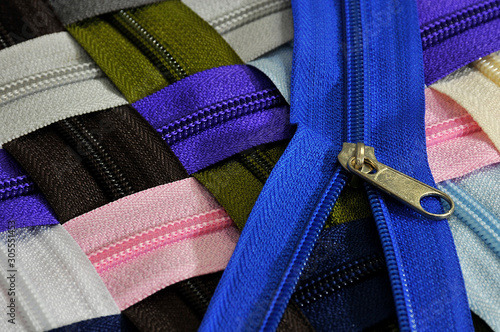 Colorful zipper