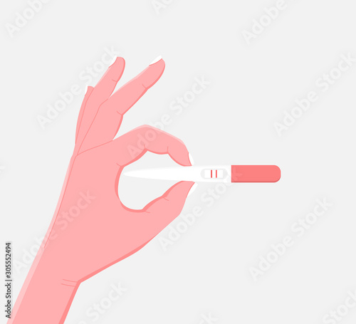 Pregnancy test concept.