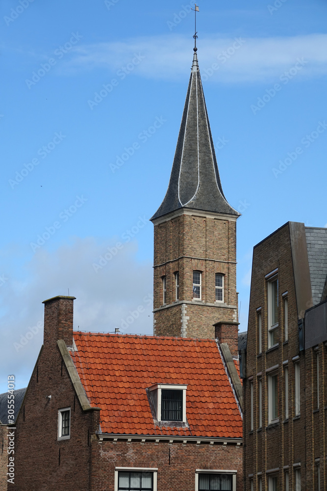 Turm der Abtei in Middelburg