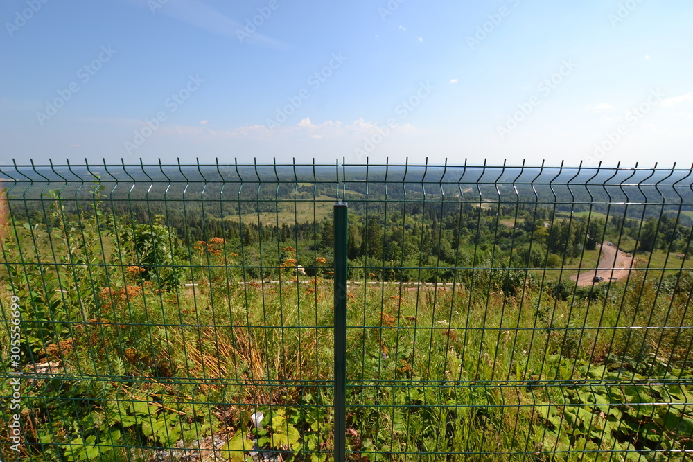 vastness behind the fence: view from the White Mountain in the Perm region vastness behind the fence: view from the White Mountain in the Perm region