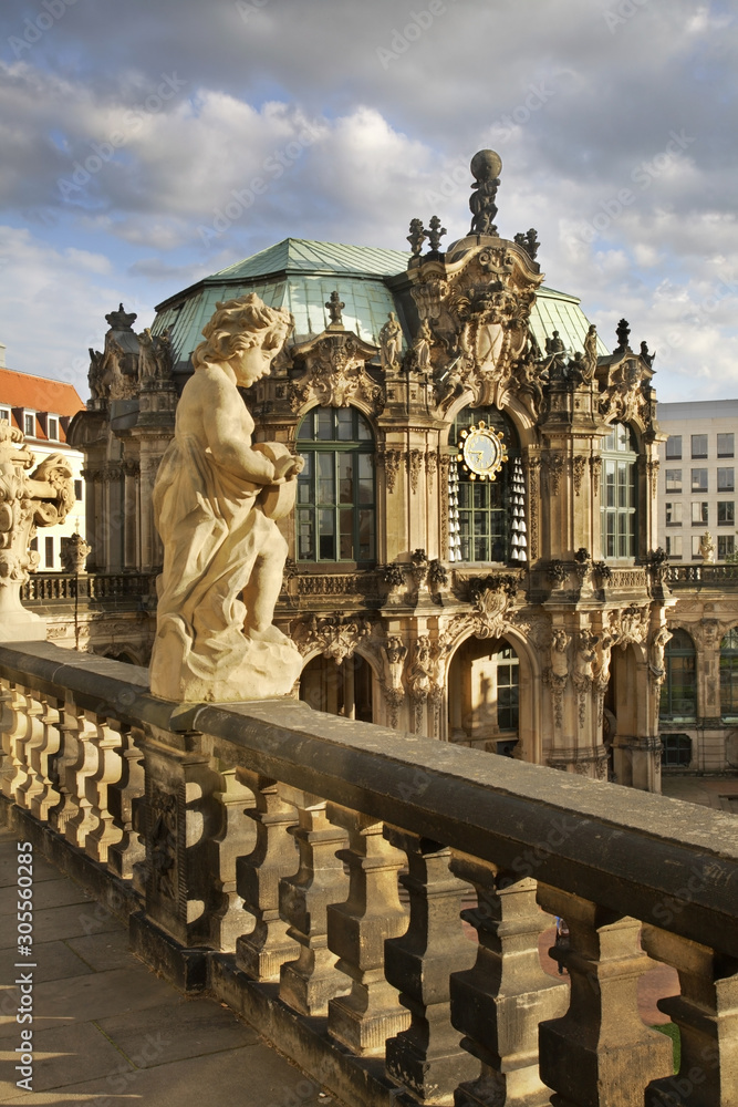 Pavilion in Zwinger Palace in Dresden. Germany