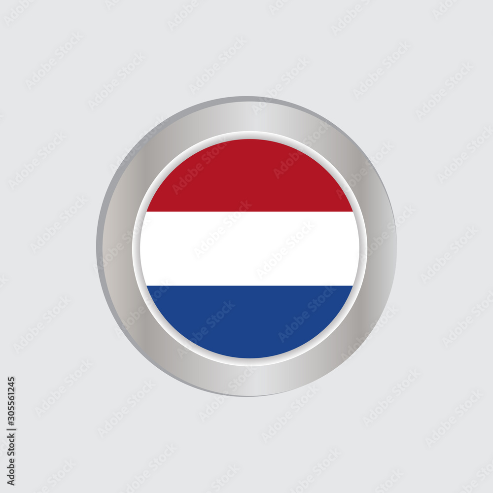 The horizontal Dutch flag is isolated in official colors, map pins, like the original The horizontal Dutch flag is isolated in official colors, map pins, like the original