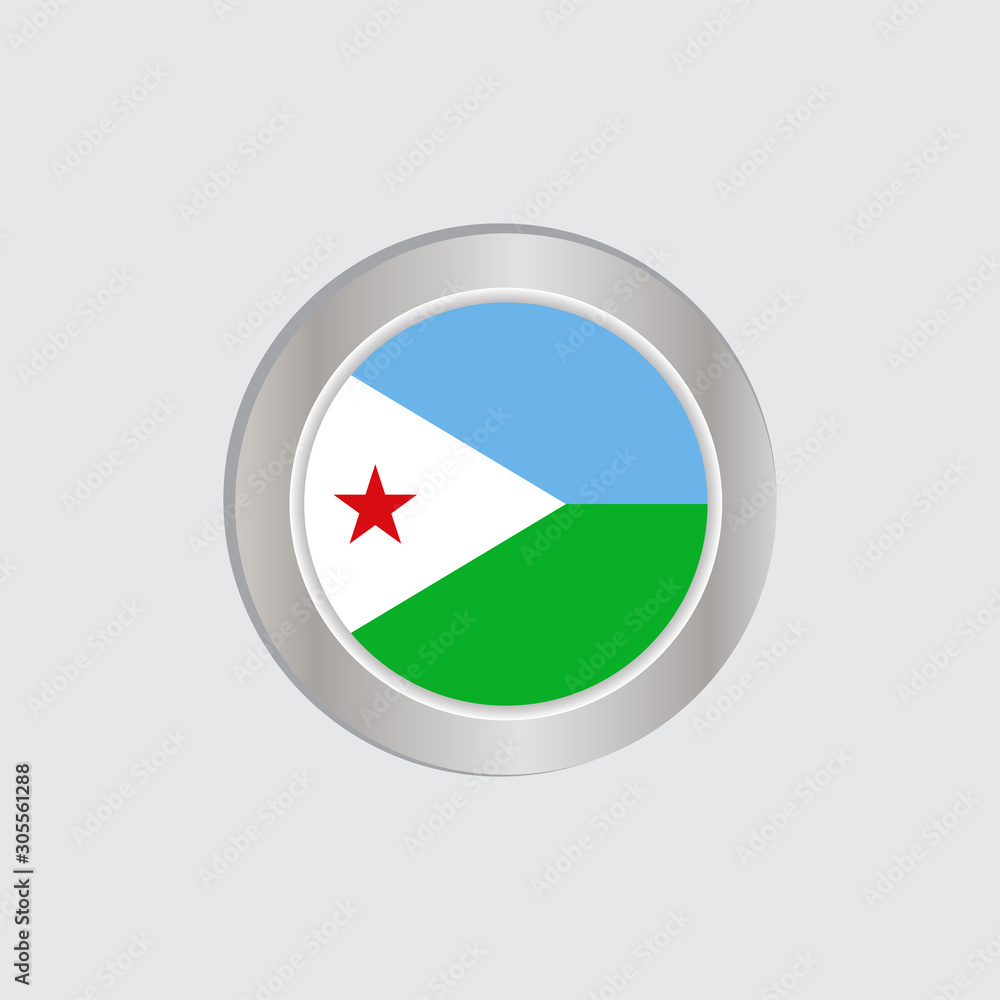 The flag of Djibouti is isolated on official colors, embed maps, like the original The flag of Djibouti is isolated on official colors, embed maps, like the original