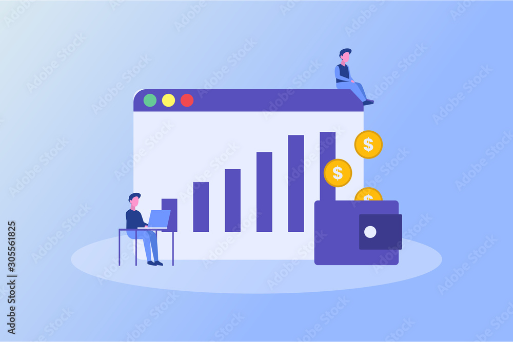 Budget Planning illustration concept for web landing page template, banner, flyer and presentation Budget Planning illustration concept for web landing page template, banner, flyer and presentation