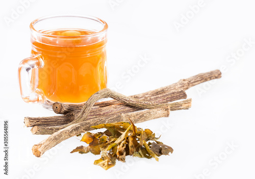 Valerian hot drink tea - Valerian twigs and tea