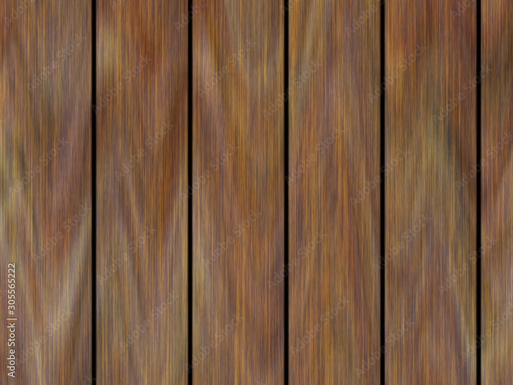 Fototapeta premium Wood texture background pattern. Dark hardwood planks surface of wooden board floor wall fence. Abstract timber decorative illustration.