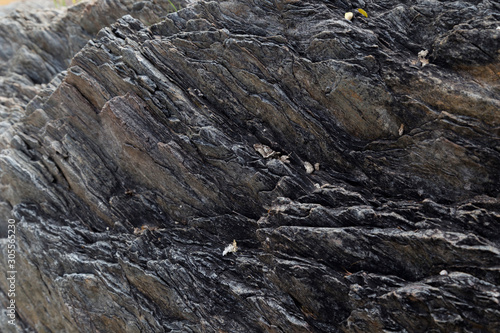 granite rock, quartz and nickel streaks texture