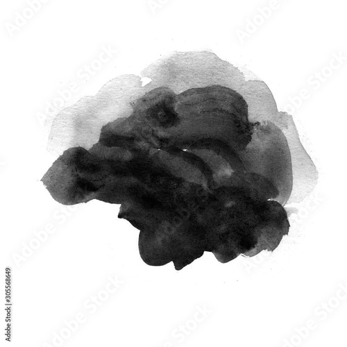 Ink stains. Ink with water. Watercolor stains.