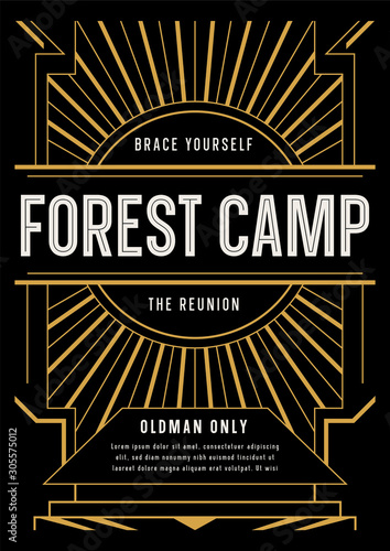 Vintage Flyer Elegant Design Decorative Invitation for Flyer and Invitation