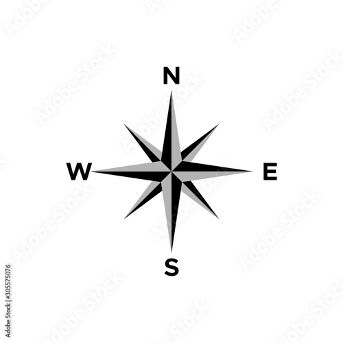 compass icon vector design symbol