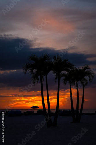 View of the sunset in St. Pete Beach, FL 